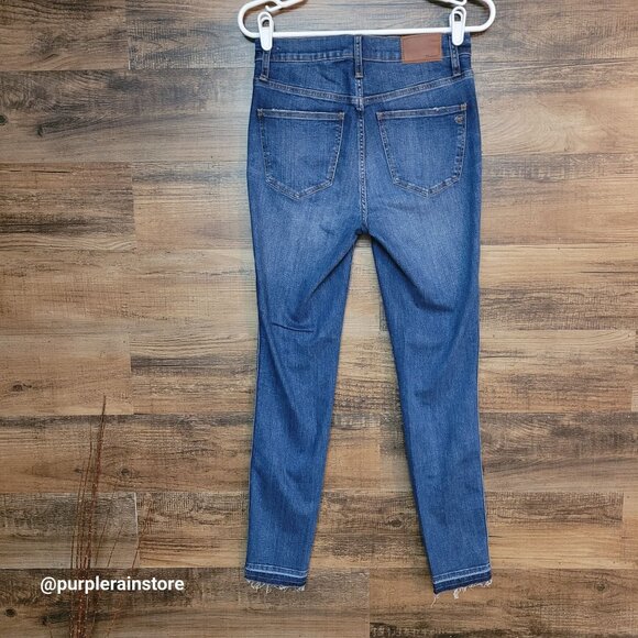 Madewell Jeans Size 28 Skinny 10" High Rise Tummy Control Rosecliff Wash H6319 - Picture 2 of 12